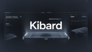 Kibard silent search revolution concept showing futuristic keyboard productivity system with GlobalTrendEdge.com branding